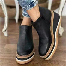 Elegante Plateau-Stiefeletten für jeden Anlass – Schwarz
