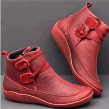 Elegante Stiefeletten mit Wasserdichtem Design – Rot