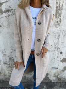 Elegante Strickjacke für stilvolle Übergänge – Beige