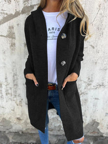 Elegante Strickjacke für stilvolle Übergänge – Schwarz
