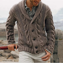 Elegante Strickjacke mit Knopfleiste für Stilbewusste – Braun