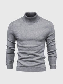 Eleganter Rollkragenpullover für stilvolle Anlässe – Grau