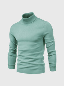 Eleganter Rollkragenpullover für stilvolle Anlässe – Grün