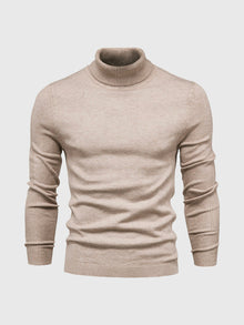 Eleganter Rollkragenpullover für stilvolle Anlässe – Beige