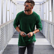 Eleganter Strickpullover mit langem Arm – Grün
