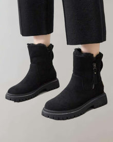 Elena - Hoch geschnittene Winterstiefel – Schwarz