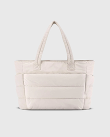 Gepolsterte Shopper-Tasche | Stilvoll & Praktisch | Leicht & Geräumig – Beige