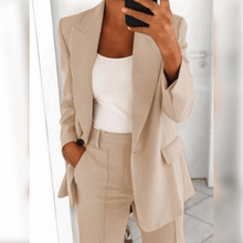 Evelynn - eleganter blazer für damen – Beige