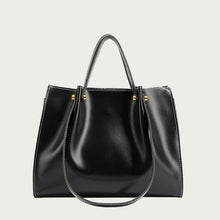 Shopper aus Kunstleder – Handgefertigt & nachhaltig – Schwarz