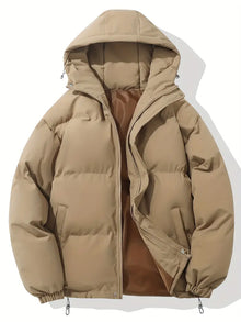 Klassisches Warme (Unisex) Kapuzenjacke – Khaki