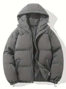 Mariette Damen Winterjacke mit Kapuze – Dunkelgrau