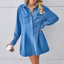 Imogen® | Langärmliges Jeanshemd „Serenity“. – Blau