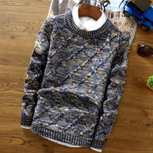 Herren Grobstrickpullover | Winter – Blau