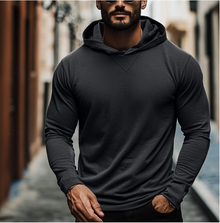 Enrico | Klassischer Herren Hoodie – Schwarz