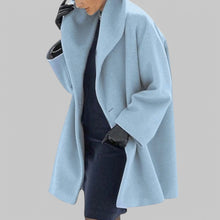 Melanie | Zeitloser Eleganter Wintermantel – Himmelblau