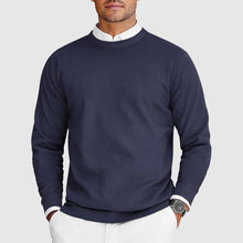 Der perfekte Rundhals-Pullover – Blau