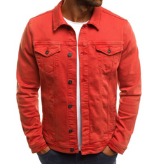 Braydon - Herren Jeansjacke – Rot