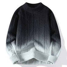 Farbverlauf Strickpullover für stilbewusste Männer – Schwarz