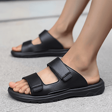 FlexiStep™ – Komfortable Herren Sommer Sandalen – Schwarz