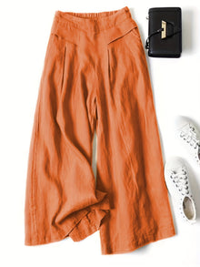 FlowChic™ – Elegante Palazzo Hose für Damen – Orange
