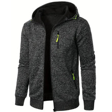 FrostHood™ –  Warme Kapuzenjacke für Herren mit Plüschfutter – Dunkelgrau