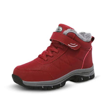 FrostStride™ – Orthopädische Winterstiefeletten Damen – Rot