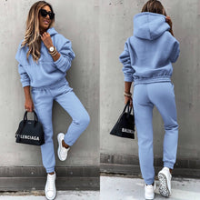 Damen Sportlicher Trainingsanzug für Winter | Warm und Bequem – Blau