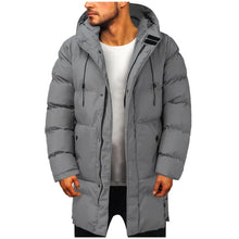Abraham™ – Lange Parka für Herren – Grau