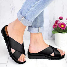 Nicole | Damen Sommer Orthopädische Stil Sandalen – Schwarz