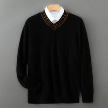 Herren Wollpullover Premium Merino – Schwarz
