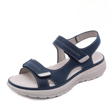 Noelle® | Bequeme orthopädische Sandalen – Blau