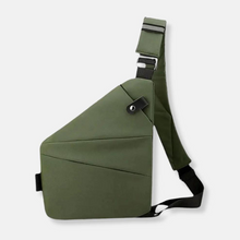 Unisex Schlank Anti-Diebstahl Umhängetasche | Klein – Camo Grün