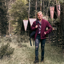 Gabriel - Stylische Bomberjacke für Herren – Wein