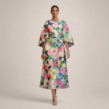 Evarin - Florales Soft-Touch-Midi-Kleid – Floral
