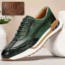 Huxley - Strukturierte Sneaker – Grün