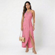 Phaedra - Fließendes Wickelkleid – Pink
