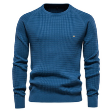 Gemütlicher Rundhals Pullover für kalte Tage – Blau