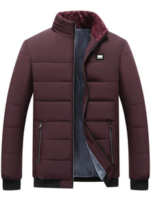 Gesteppte Wattejacke - Nino – Weinrot