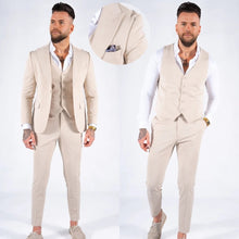 Anteo - Luxuriöser 3-Teiliger Anzug – Beige