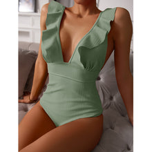Madelle - Boho Super Stilvoller Sexy Badeanzug – Grün
