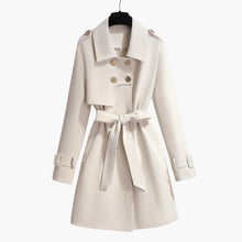 Gürtel Trenchcoat für Damen – Weiß
