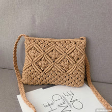 Boho Schultertasche Damen – Handgewebt, Sommerlich & Verstellbar – Braun