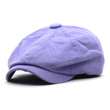 Beeckhoven™ | Cotton Newsboy Cap – Lila