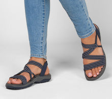Edna - Stützende Damen Sandalen Freizeit Komfort – Blau