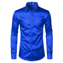 Ethan - Herrenhemd mit Knöpfen – Blau