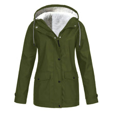 Regenjacke Damen Warm Gefüttert | Winddicht & Elegant – Grün