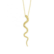 Kette mit Schlangenanhänger aus 925er Sterlingsilber – Gold