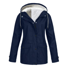 Stylische Regenjacke für Damen | Warme – Blau