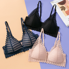 Charli - Sexy Spitzenfront-BH – Blau