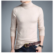 Herren-Rollkragenpullover - KORELIN – Beige